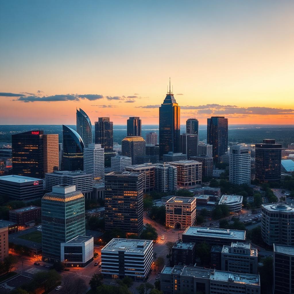 Junk removal in Sandy Springs, GA — City skyline